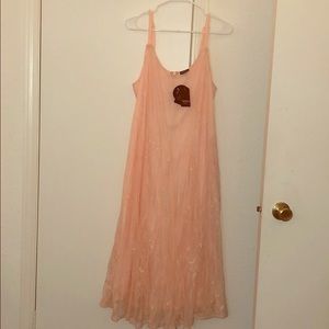 Pink lace dress